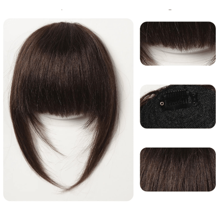 Perruque femme blonde avec frange en cheveux naturels de haute qualité