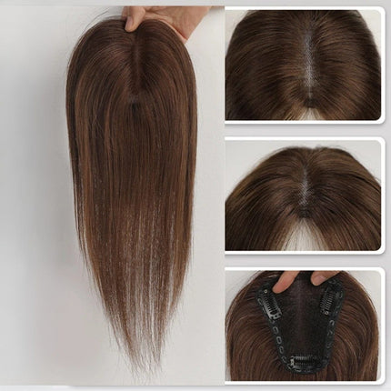 Toupet femme cheveux naturels raide à clip