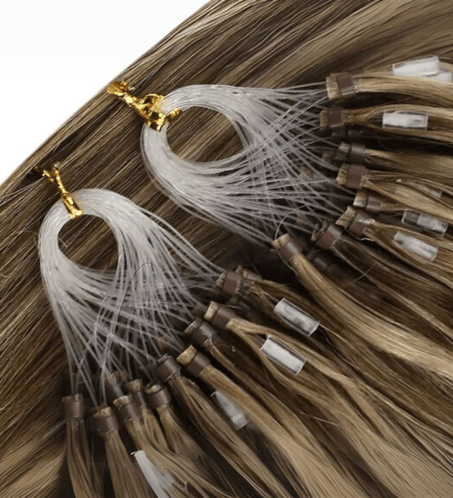 Extension aux anneaux cheveux longues naturels blonds