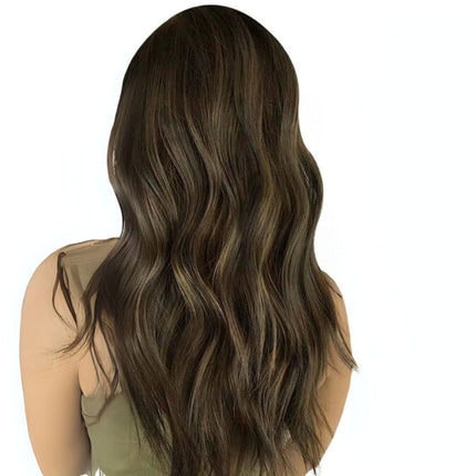 Extensions cheveux adhésives naturelles ondulées pour un look sophistiqué et élégant