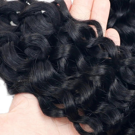 Extensions capillaires naturelles longues et bouclées pour tresses élégantes et volumineuses