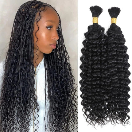 Extensions de cheveux longs naturels pour tresses africaines style afro bouclé