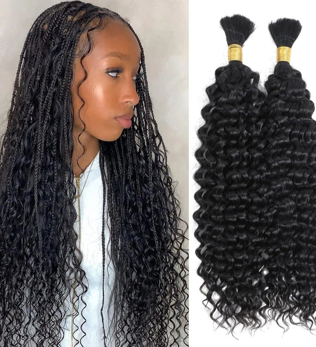 Extensions de cheveux longs naturels pour tresses africaines style afro bouclé