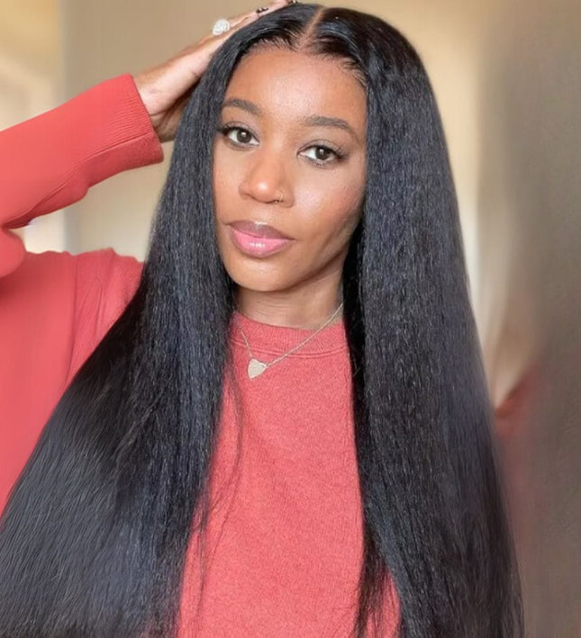 Extensions naturelles cheveux noirs longs à clips pour un style élégant et lisse