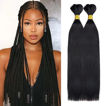 Extensions naturelles noires pour tresses africaines longues et élégantes