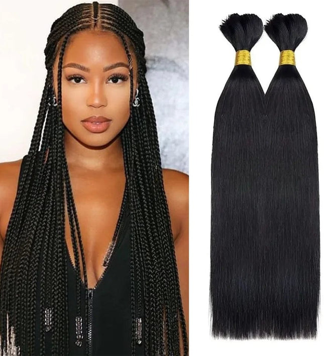 Extensions naturelles noires pour tresses africaines longues et élégantes