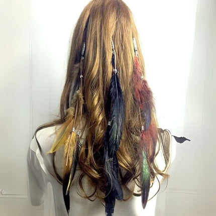 Extension cheveux plume longue