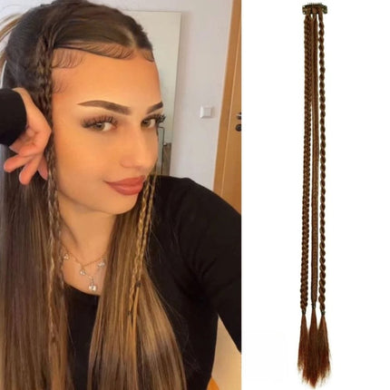 Extension cheveux tresse synthétique à clip