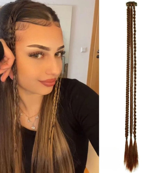 Extension cheveux tresse synthétique à clip