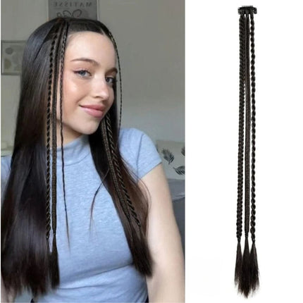 Extension cheveux tresse synthétique à clip