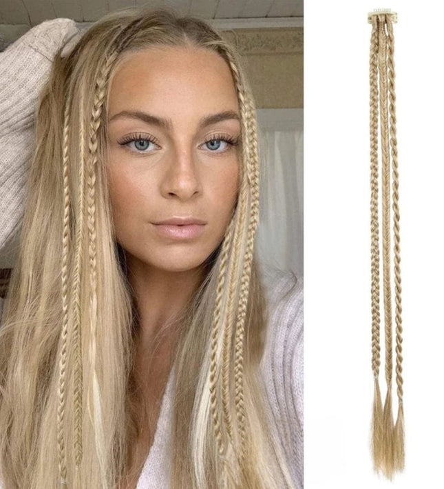 Extension cheveux tresse synthétique à clip