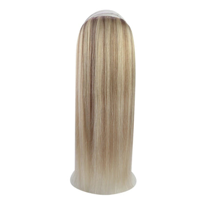 Extension longue naturelle blonde ombrée en cheveux humains pour demi-tête élégante