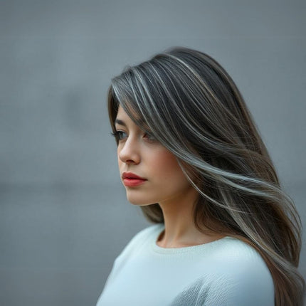 Extensions de cheveux naturels à bandes adhésives pour un effet couleur balayée chic