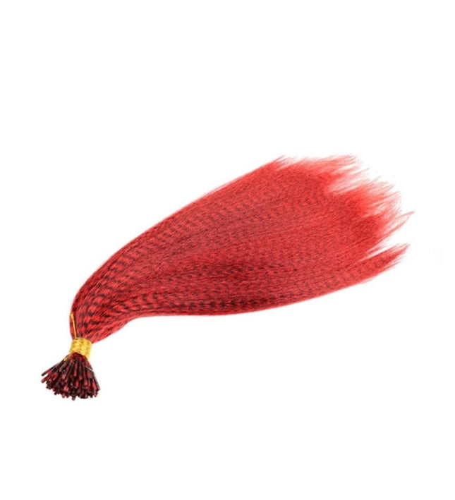 Extensions de cheveux plumes synthétiques colorées