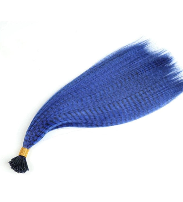 Extensions de cheveux plumes synthétiques colorées