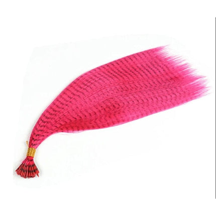 Extensions de cheveux plumes synthétiques colorées