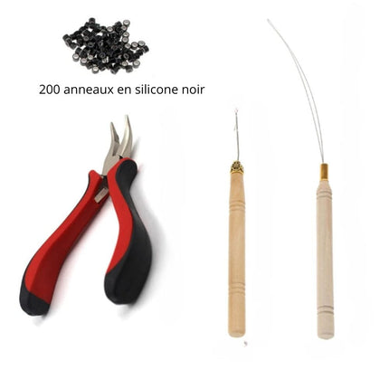 Extensions de cheveux plumes synthétiques colorées