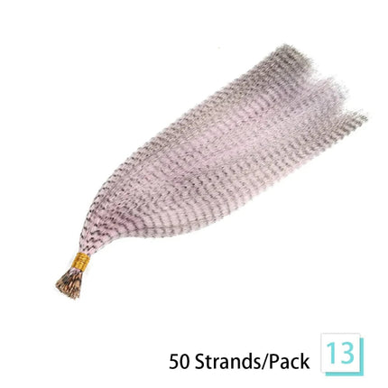 Extensions en plumes synthétiques multicolores pour une coiffure originale et tendance