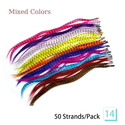 Extensions de cheveux plumes synthétiques multicolores pour un look original et vibrant
