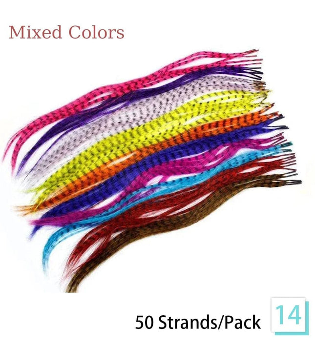 Extensions de cheveux plumes synthétiques multicolores pour un look original et vibrant