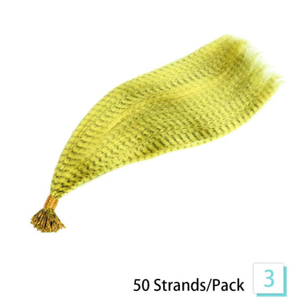 Extensions capillaires plumes synthétiques jaunes pour un style audacieux et coloré