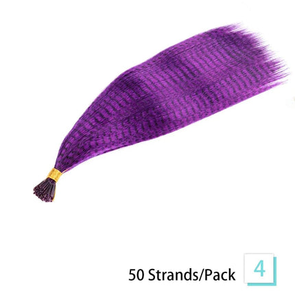 Extensions de cheveux plumes synthétiques colorées