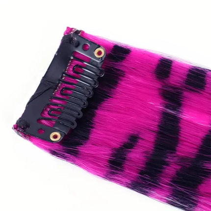 Extensions à clip synthétiques multicolores pour un style audacieux et original.