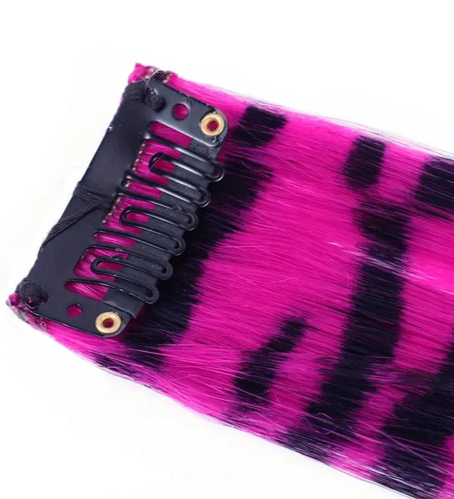 Extensions à clip synthétiques multicolores pour un style audacieux et original.