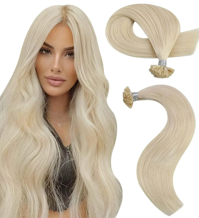 Extensions kératine (U-type) cheveux longs naturels
