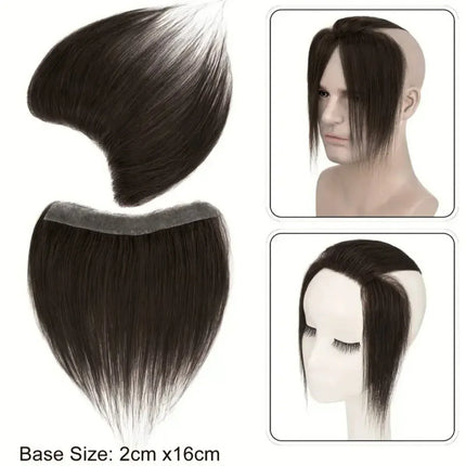 Frontal capillaire pour homme brun foncé