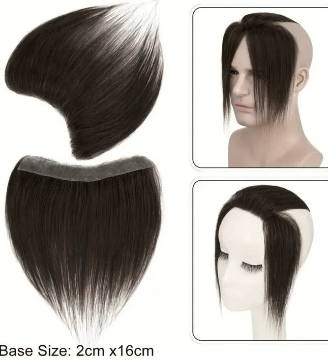 Frontal capillaire pour homme brun foncé