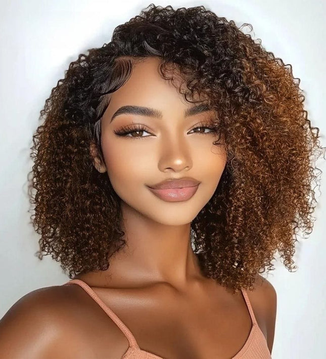 Perruque afro femme cheveux naturels sans colle