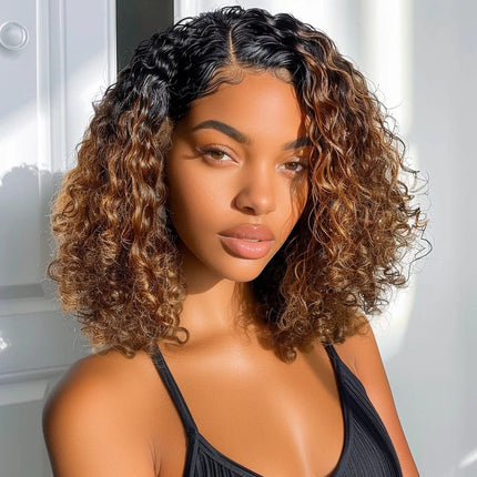 Perruque afro mi-longue bouclée en cheveux naturels pour un look tendance