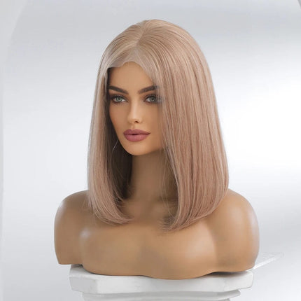 Perruque front lace blonde en cheveux naturels pour un style élégant et moderne