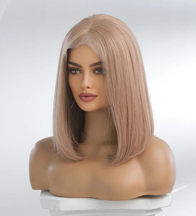 Perruque front lace blonde en cheveux naturels pour un style élégant et moderne