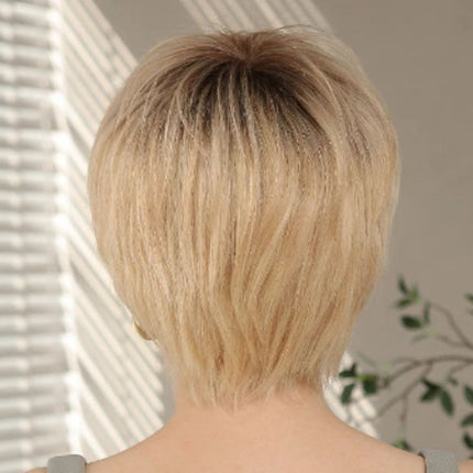 Perruque cheveux naturels coupe pixie courte