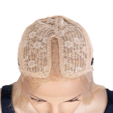 Perruque blonde naturelle en tulle pour un effet réaliste et discret