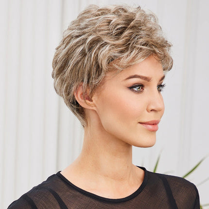 Perruque femme courte blonde cheveux naturels