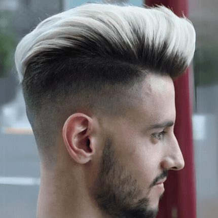 Perruque homme cheveux naturels blond ombré