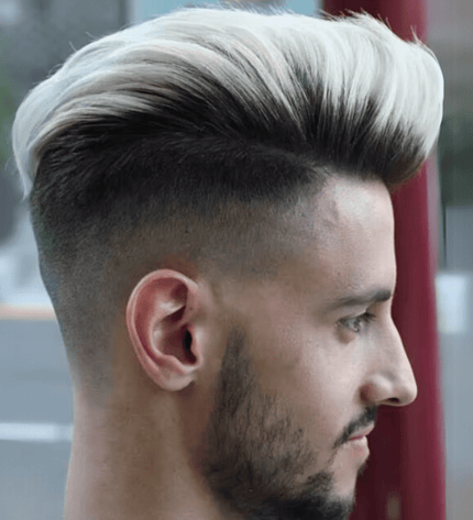 Perruque homme cheveux naturels blond ombré