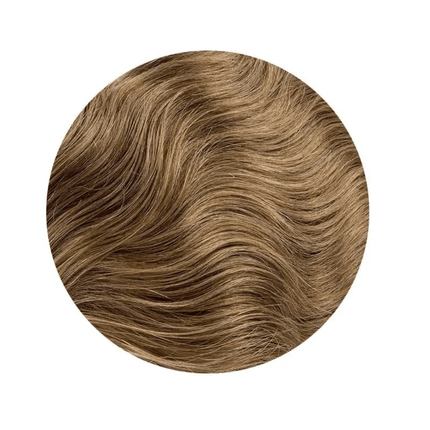 Perruque homme en cheveux naturels ondulés brun clair sans colle pour look élégant