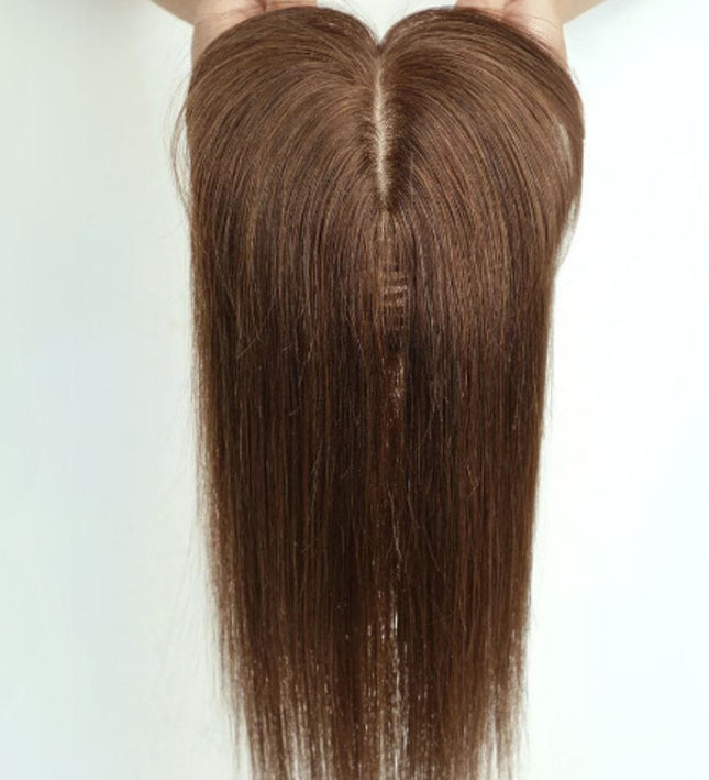 Postiche frange longue en cheveux naturels pour un look féminin et élégant