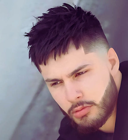 Postiche adhésif cheveux synthétiques homme