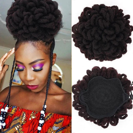 Postiche volumineux afro synthétique pour un style coloré et tendance féminin