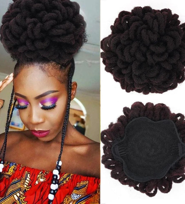 Postiche volumineux afro synthétique pour un style coloré et tendance féminin