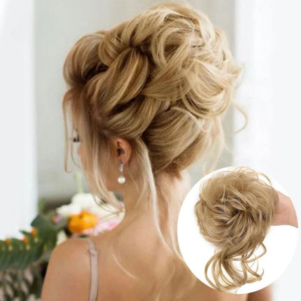 Postiche chignon volumineux en cheveux synthétiques bouclés pour un style élégant