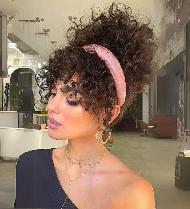 Postiche chignon curly synthétique à clip