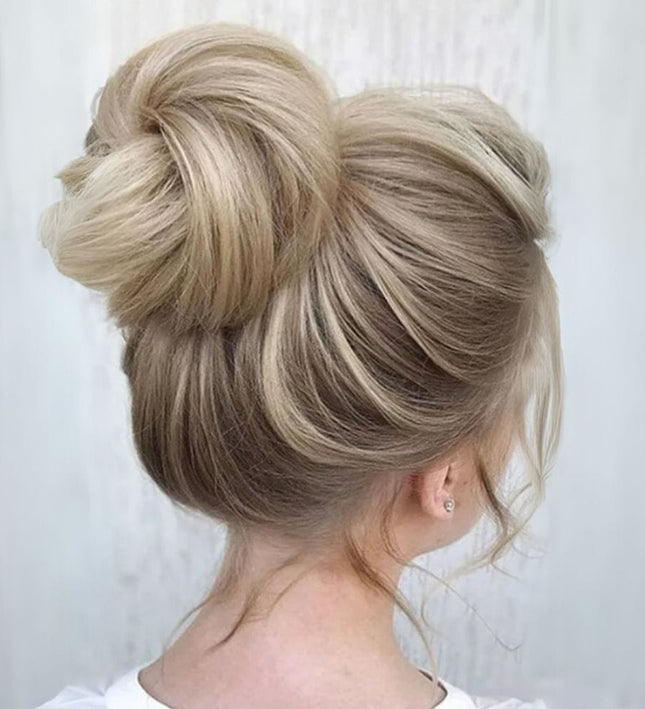 Postiche chignon synthétique avec clips et élastique