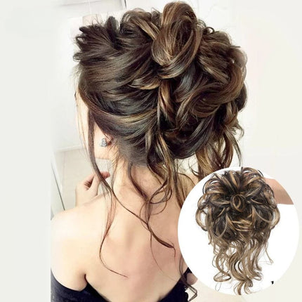 Postiche chignon synthétique bouclée