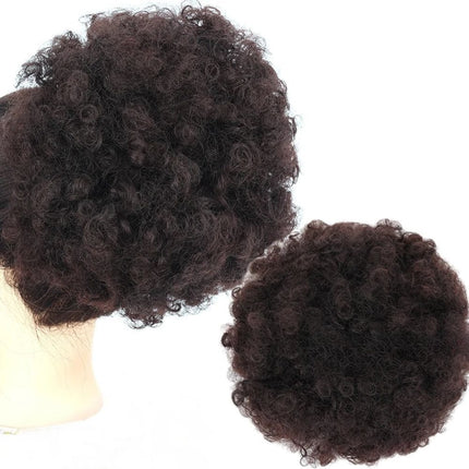 Postiche volumineux afro frisé synthétique pour un style naturel et tendance